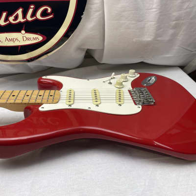 Squier Stratocaster by Fender - MIK Made in Korea 1990s - Torino Red / Maple neck image 12