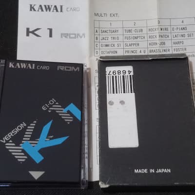 Kawai K1 ROM cards E1-01 A1-01 | Reverb