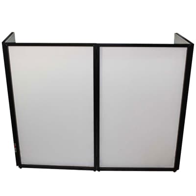 ProX XF-4X3048B Black Aluminum 4 Panel DJ Booth LED Facade & Bag image 2