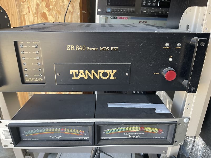 低価新作登場TANNOY SR840 MOS FET パワーアンプ　タンノイ　SR-840 パワーアンプ