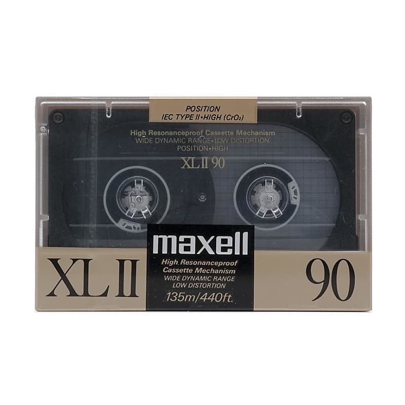 1988 Maxell XLII-S 90 Type II Chrome Cassette Tape - 6 Pack