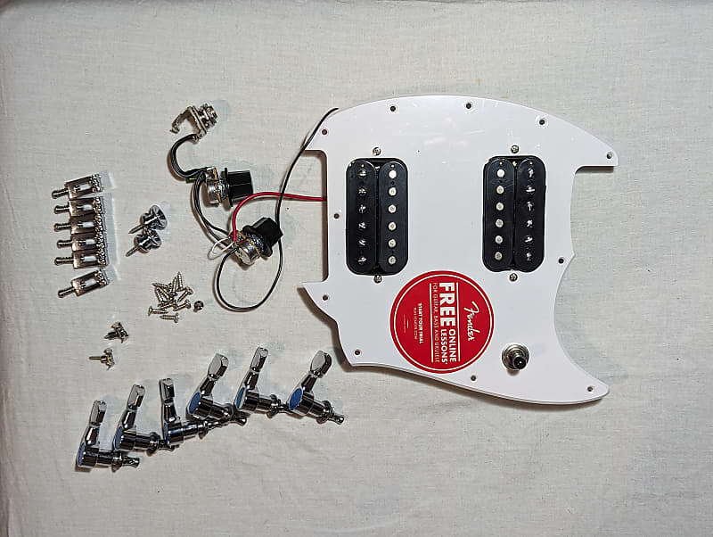 Squier Bullet Mustang Loaded Pickguard Pickups Saddles Reverb 0746