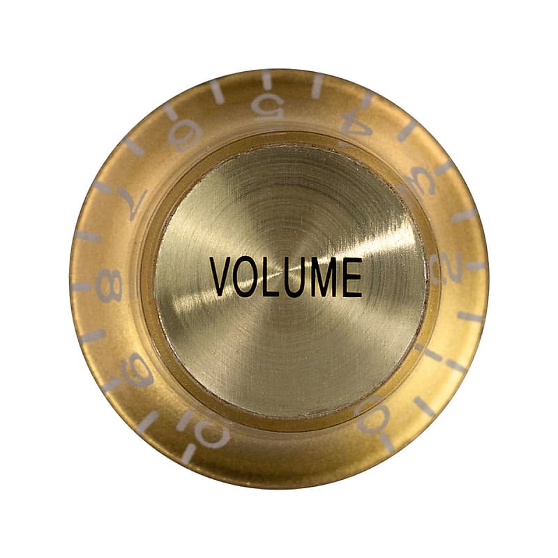 Gibson Top Hat Volume Knob (Gold/Gold) Reverb