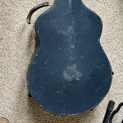 Calton Acoustic Guitar Case 2010 - Dark Navy/Black Green Interior image 2