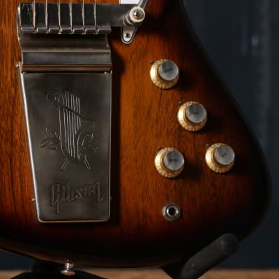Gibson Custom 1965 Non-Reverse Firebird V With Maestro Vibrola Electric Guitar Vintage Sunburst (serial- 4533) image 3