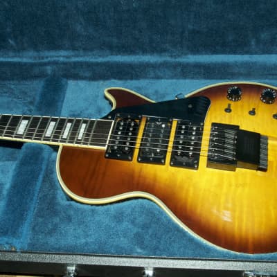 ESP Ordered LP Type Travel Guitar Custom Shop in NY 1984 Brown Sunburst image 4