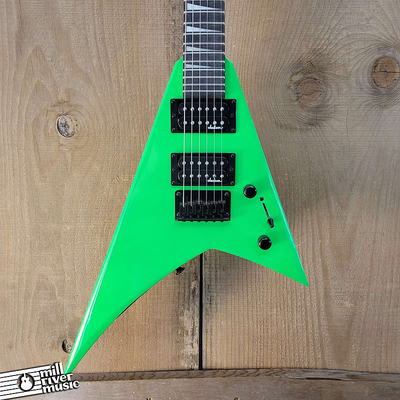 Jackson JS1X Rhoads Minion Electric Guitar Neon Green Used