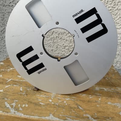Maxell 7” Metal Take-up Reel To Reel 1/4 Tape Silver Genuine
