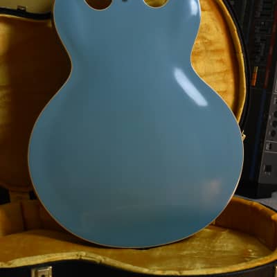 2016 Gibson Memphis Limited 1964 ES-345 Reissue VOS Frost Blue w/OHSC & COA, Mono Varitone, All Original, 7.9lbs image 10