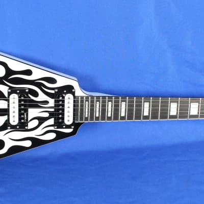 Dean Michael Schenker MS Custom Flames Flying V Guitar w/ OHSC | Reverb