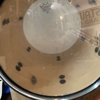 Precision Drum Company 10x9 Tom Tom 2000s - Blue and purple marine pearl with Rackete X soft case image 6