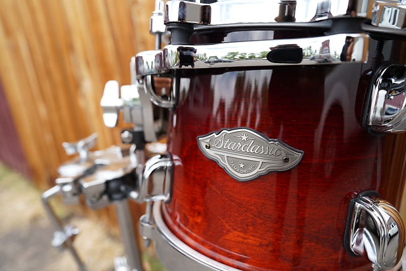 Tama Star Walnut 6pc Satin Black Japanese Sen Burst