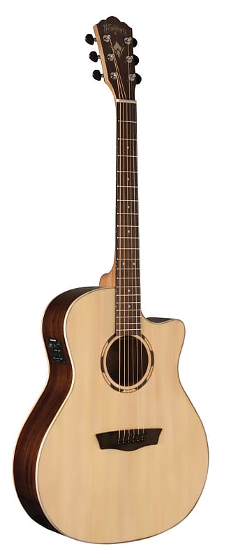 Washburn O20SCE Woodline 20 Series Orchestra Cutaway Acoustic Electric Guitar WL image 1