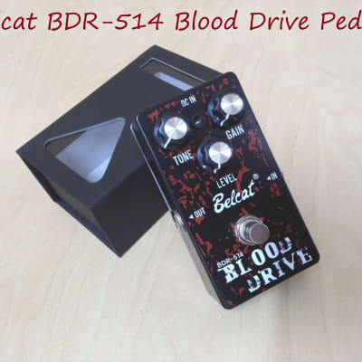 Belcat BDR-514 Blood Drive Overdrive Pedal, Black, 110mm(L)* 60mm(W)* 50mm(H) image 2