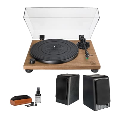 Audio-Technica AT-LPW40WN Fully Manual Turntable with Headphones