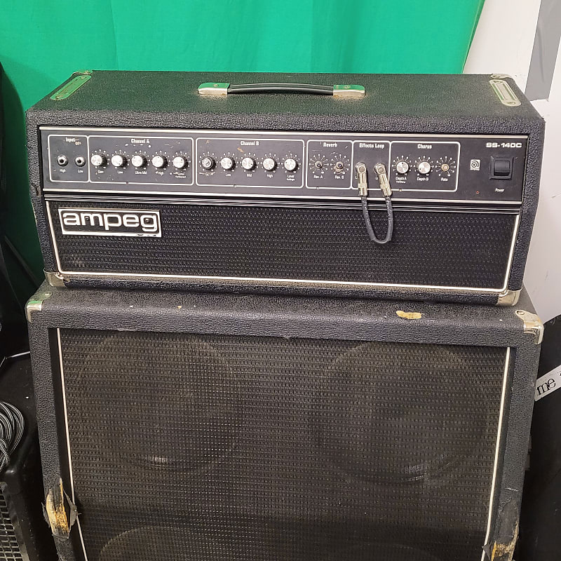 Ampeg SS140c Late 80's Black Reverb
