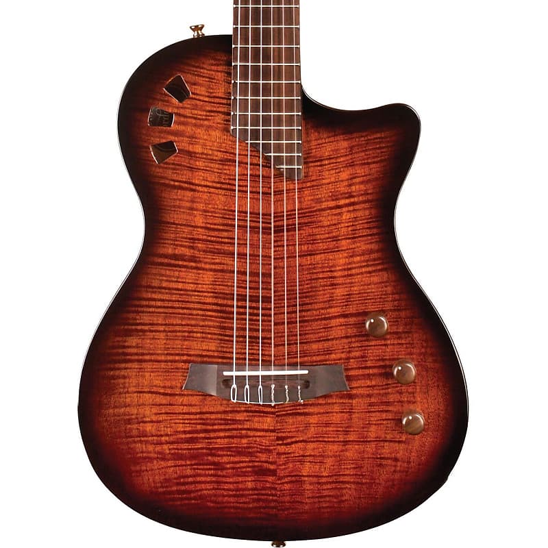 Cordoba Stage Nylon String Electric Guitar Edge Burst