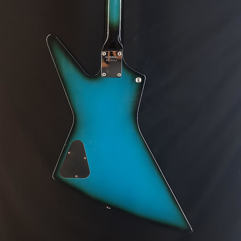 Fernandes Explorer Bass BXB55 Japan 80s - Blue | Reverb