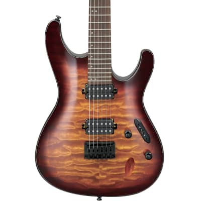 Ibanez S621QMDEB S Standard 6-str Electric Guitar  - Dragon Eye w/Strings, Front Row Tuner & Stand image 2