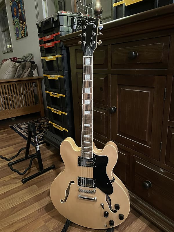 New 2022 Glarry GGS101 SemiHollow Electric Guitar Burlywood Reverb