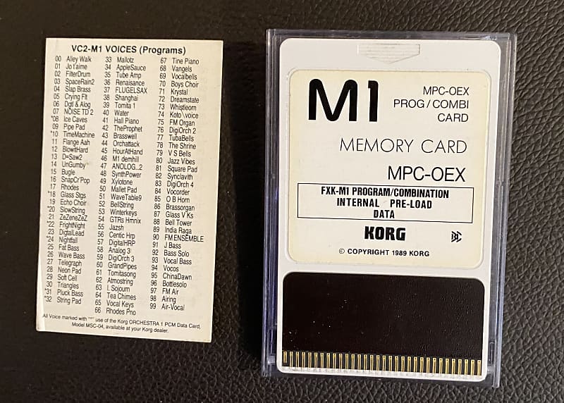 シンセサイザーKORG MPC-OEX memory card - その他