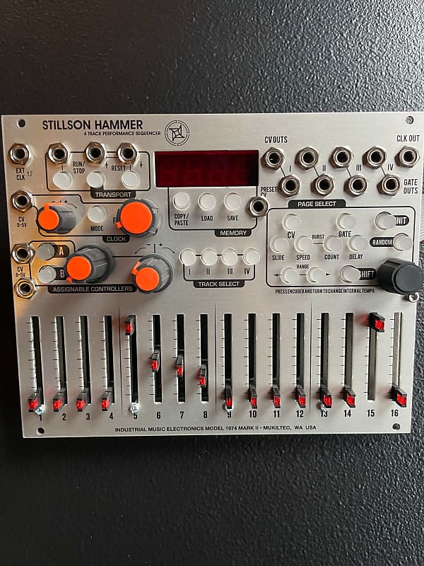 Stillson Hammer MkII CV/Gateシーケンサー【値下げ】 Stillson Hammer MkII CV/Gateシーケンサー【値下げ】