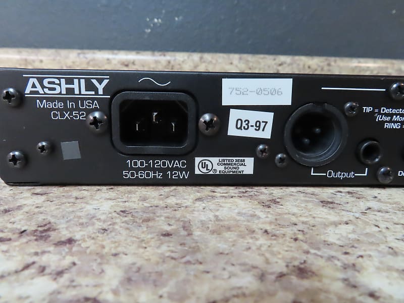 Ashly CLX 52 Rack mount stereo compressor/limiter 2000's