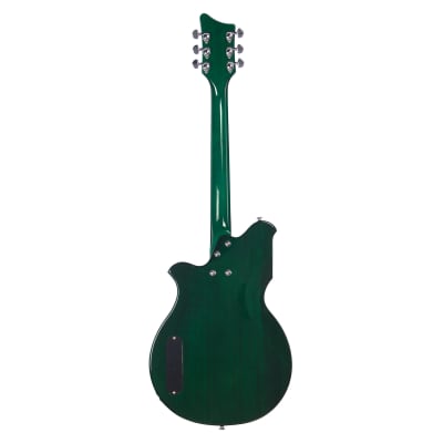 Airline Guitars MAP FM Greenburst Flame - Upgraded Vintage Reissue Electric Guitar - NEW! image 7