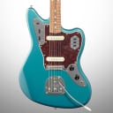 Fender Vintera '60s Jaguar Electric Guitar, Pau Ferro Fingerboard (with Gig Bag), Ocean Turquoise