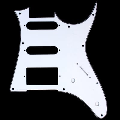 Custom Guitar Pick Guard For Ibanez RG 40 ,HSS ,3ply White image 1