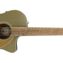 Fender Newporter Player Acoustic Guitar - Olive Satin - Walnut Fingerboard