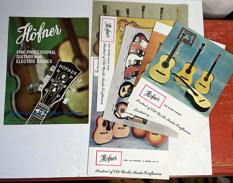 Hofner Catalog Plus Extras 1960s Reverb