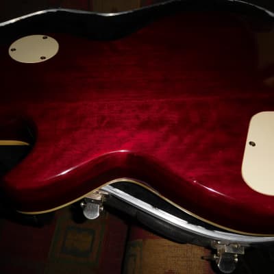 Mako Traditionals 56 Single Cut Cherryburst Guitar Copy w/SKB hardshell case NICE image 14