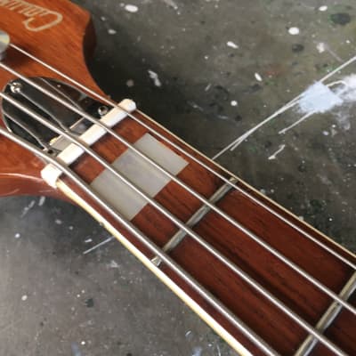 1970s Columbus Bass Guitar Made in Japan Roadworn Big Block Inlays image 25