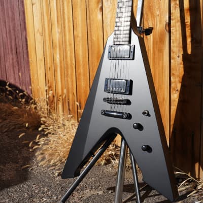 ESP James Hetfield Vulture Black Satin 6-String Electric Guitar w/ Case (2022) image 7