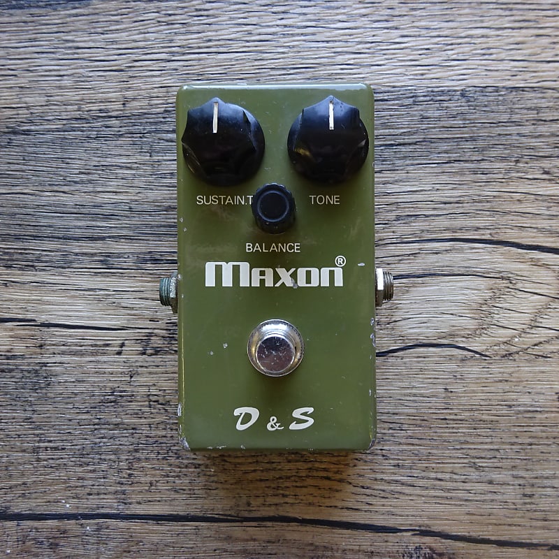 Maxon D&S Distortion & Sustainer 1970s No LED 1st Edition Vintage Made In  Japan MIJ Battery Only