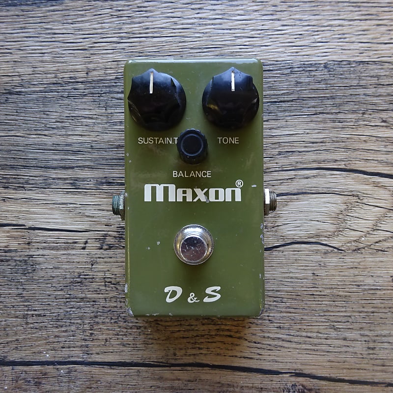 Maxon D&S Distortion & Sustainer 1970s No LED 1st Edition Vintage