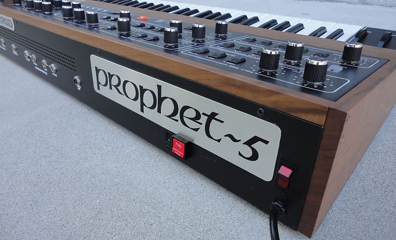 Sequential Circuits Prophet 5 Rev 1 & 2 *rear large badge* NEW image 1