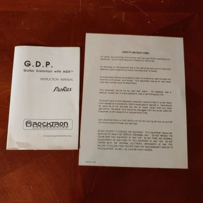 Rocktron ProRax G.D.P. Guitar Distortion With AGX Black | Reverb