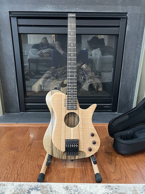 Kiesel Zeus Acoustic Headless 2020 Chocolate Flame Maple Reverb