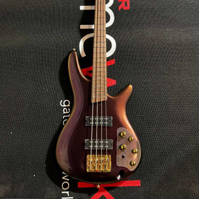 Mint Ibanez SR300EDX Electric Bass - Rose Gold Chameleon for sale