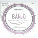 D'Addario Banjo Strings  EJ60+ (form J60+)  Nickel Steel  Light plus