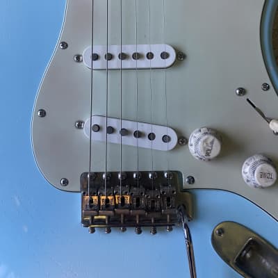 Warmoth  Stratocaster guitar Custom made 2024 - Sonic Blue high gloss image 3