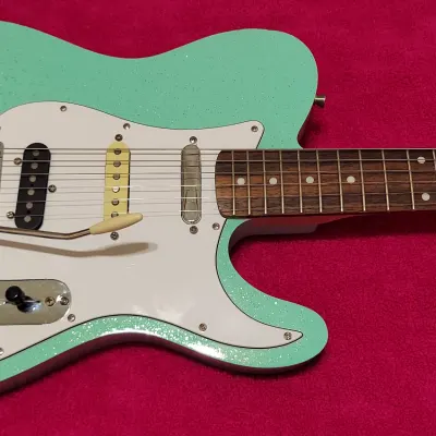 Partscaster  Telecaster Nashville  2020 Surf Green With Flakes image 2