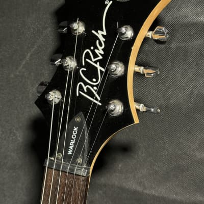 B.C. Rich Warlock HH 24-Fret Electric Guitar 2009 China - Gloss Black image 3