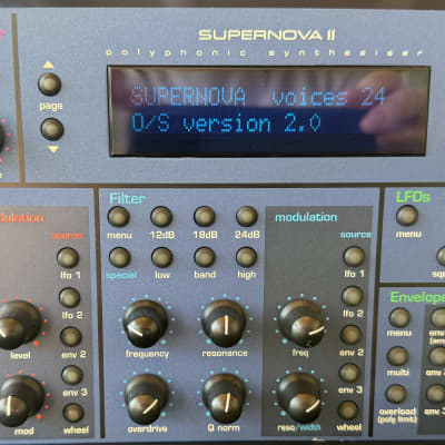 Novation Supernova II 24-Voice Rackmount Virtual Analog Synthesizer 2000 - Blue