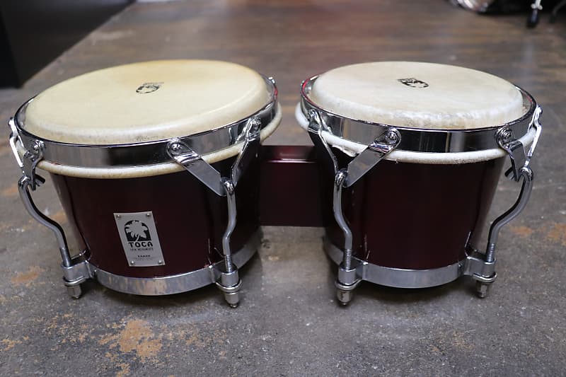 Toca Kaman Bongos Cherry Red Vintage | Reverb