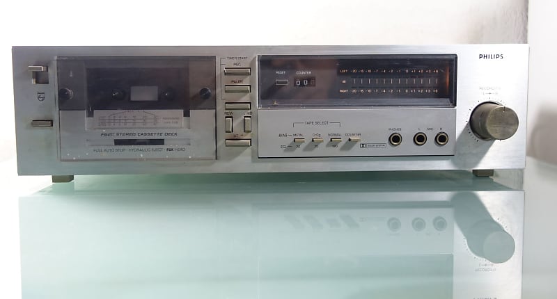 Philips Stereo Cassette Deck F6211 - for parts / platine K7 | Reverb