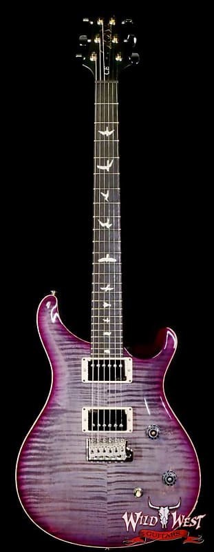 Paul Reed Smith PRS Wild West Guitars Special Run CE 24 Painted Black Neck 57/08 Covered Pickups Faded Grey Black Purple Burst 7.60 LBS image 1