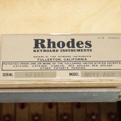 1976 Rhodes Eighty Eight Suitcase Piano 88-Note Keyboard & PR7054 Speaker #46102 image 16